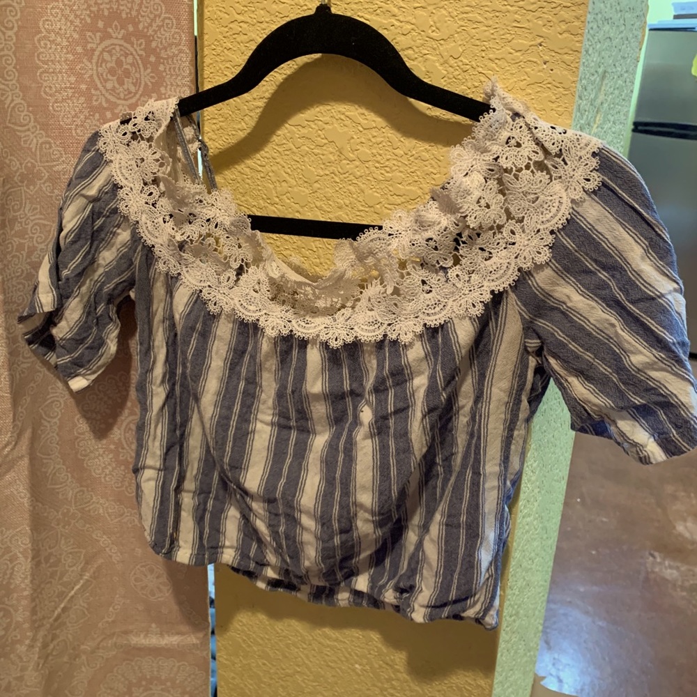 Off the shoulder crop top
